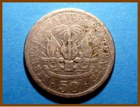 Гаити 50 сантимов 1908 г. 