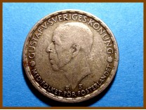 Швеция 1 крона 1946 г. Серебро