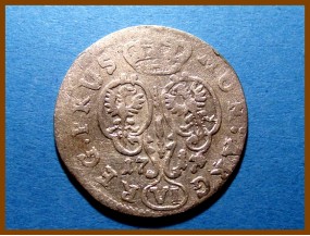 Германия 6 грошей Пруссия 1717 г. Серебро