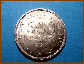Германия 500 марок. Веймар 1923А г.