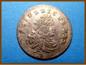 Германия 6 грошей Пруссия 1704 г. Серебро