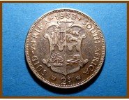 Южная Африка ЮАР 2 шиллинга 1953 г. Серебро