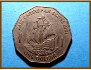 Британские Карибские территории 1 доллар 1991 г.
