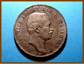 Германия 5 марок. Саксония 1907E г. Серебро