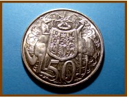 Австралия 50 центов 1966 г. Серебро