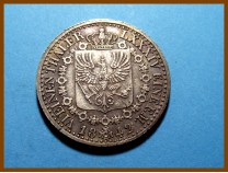 Германия Пруссия 1/6 талера 1842 г. Серебро