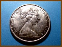 Австралия 50 центов 1966 г. Серебро