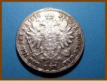 Австрия 1 флорин 1876 г. Серебро