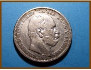 Германия Пруссия 2 марки 1876 г. Серебро