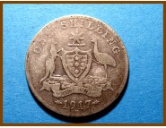 Австралия 1 шиллинг 1917 г. Серебро