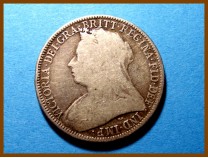 Великобритания 1 флорин 2 шиллинга 1901 г. Серебро