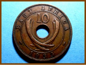 Восточная Африка 10 центов 1933 г.