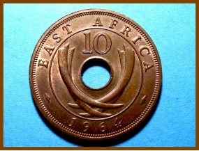 Восточная Африка 10 центов 1964 г.