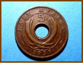 Восточная Африка 5 центов 1957 г.