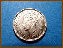 Британская Малайя 10 центов 1939 г. Серебро