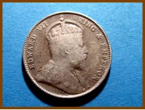 Стрейтс-Сетлментс 20 центов 1910 г. Серебро