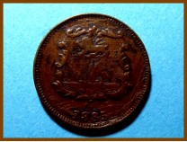   Британское Северное Борнео 1/2 цента 1885 г.