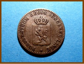 Германия 2 гроша Ройсс-Шлайц 2 гроша 1855 г. Серебро
