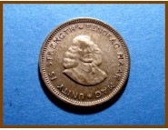 Южная Африка ЮАР 5 центов 1962 г. Серебро