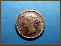 Гонконг 5  центов 1899 г. серебро