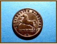Германия 1 грош Ганновер 1865B г. Серебро