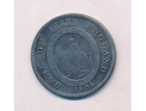 Великобритания 1 торговый доллар 1804 г. Серебро