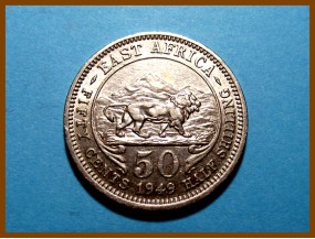 Восточная Африка 50 центов 1949 г.