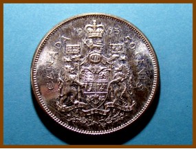 Канада 50 центов 1965 г. Серебро