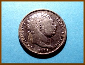 Великобритания 6 пенсов  1816 г. Серебро
