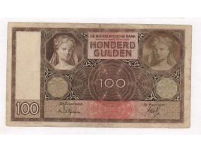 100 гульденов. Нидерланды 1932 г.