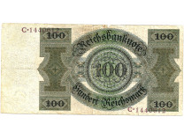 Германия 100 рейхсмарок марок 1924 г. 