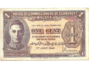 Малайя 1 цент 1941 г.