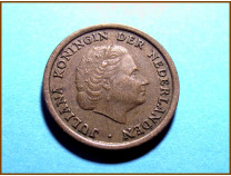 Нидерланды 1 цент 1958 г.