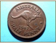Австралия 1/2 пенни 1947 г.