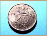 Нидерланды 25 центов 1975 г.
