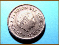 Нидерланды 25 центов 1975 г.