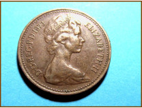 Великобритания 1 новый пенни 1973 г.