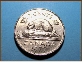 Канада 5 центов 1977 г.