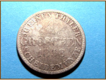 Германия 1 грош. Ганновер 1858 г. Серебро