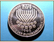 Германия 5 марок 1974 г. Серебро