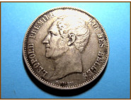 Бельгия 5 франков 1850 г. Серебро