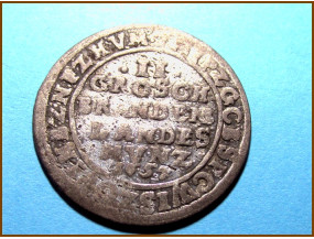 Германия Бранденбург 2 гроша 1652 г. Серебро