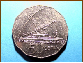 Фиджи 50 центов 1998 г.