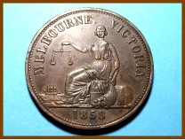 Австралия Токен 1 пенни Мельбурн De Carle 1858 г.