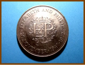 Великобритания 25 пенсов 1972 г.