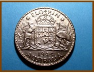 Австралия 1 флорин 1944 г. Серебро