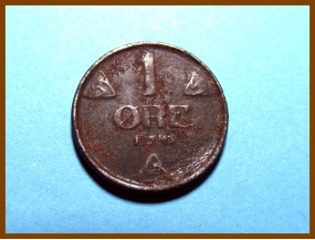 Монета Норвегия 1 эре 1943 г.