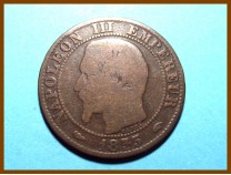 Франция 5 сантимов 1855 г. 