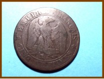 Франция 5 сантимов 1856 г. 