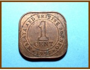Малайя и Британское Борнео 1 цент 1957 г.
